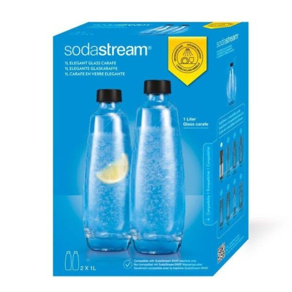 SodaStream Duo Staklene boce (2 x 1 litar) – Za uređaj DUO
